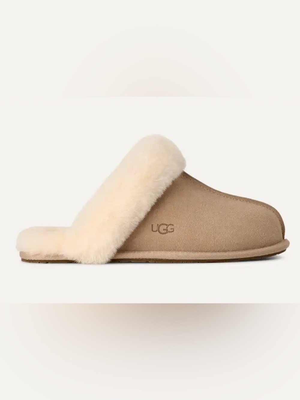 UGG Women's Scuffette II Sheepskin Slide - Sand Size 7 NIB